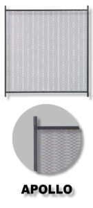 Apollo with Clear Anodized finish aluminum protective door grille